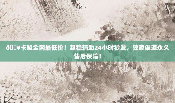 ?卡盟全网最低价！超稳辅助24小时秒发，独家渠道永久售后保障！