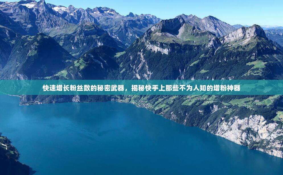 快速增长粉丝数的秘密武器，揭秘快手上那些不为人知的增粉神器